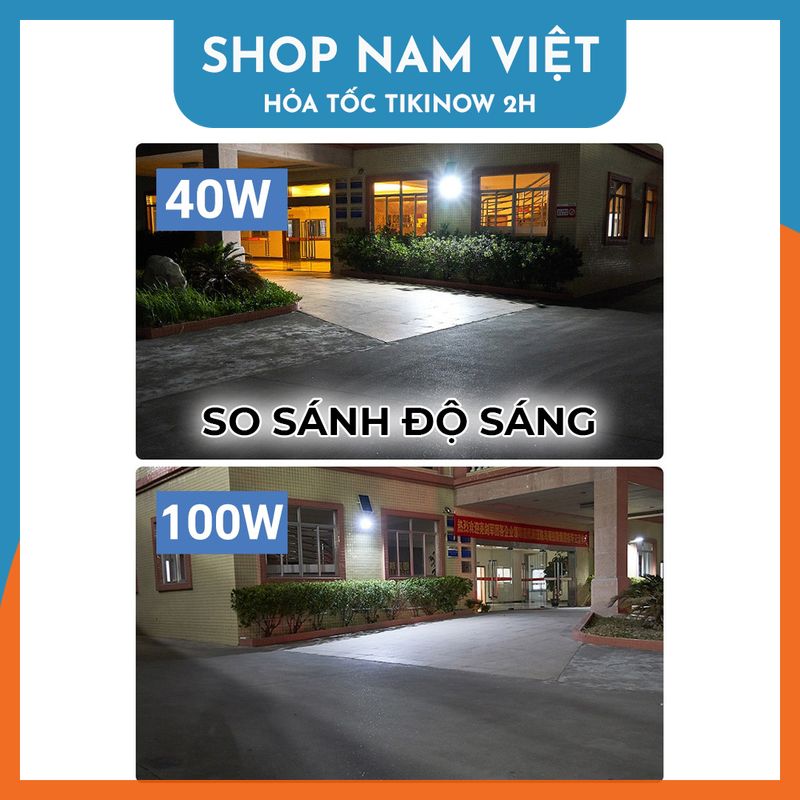 Đèn Pha Led Chiếu Sáng Ngoài Trời Năng Lượng Mặt Trời, Chống Nước IP67, Led Siêu Sáng