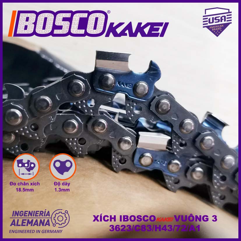 XÍCH MÁY CƯA IBOSCO KAKEI V3 CẢI TIẾN