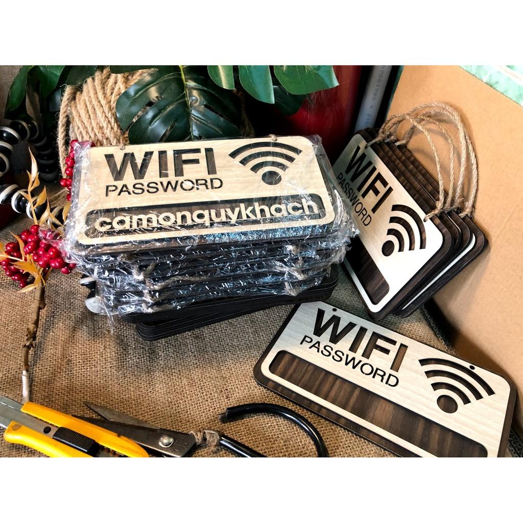 Bảng wifi trang trí treo tường bằng gỗ WF01