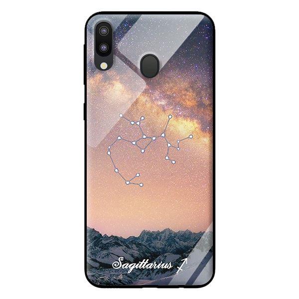 Ốp kính 12 cung Hoàng Đạo cho Samsung Galaxy M20 Sagittarius - Hàng chính hãng