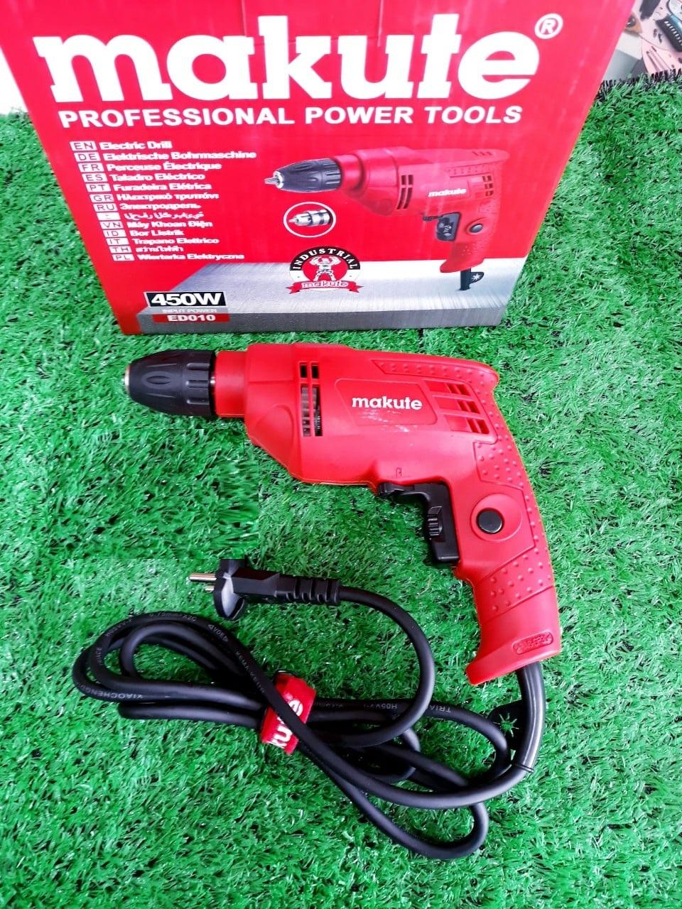 MÁY KHOAN ĐIỆN 450W 10MM MAKUTE ED010 RED- HÀNG CHÍNH HÃNG