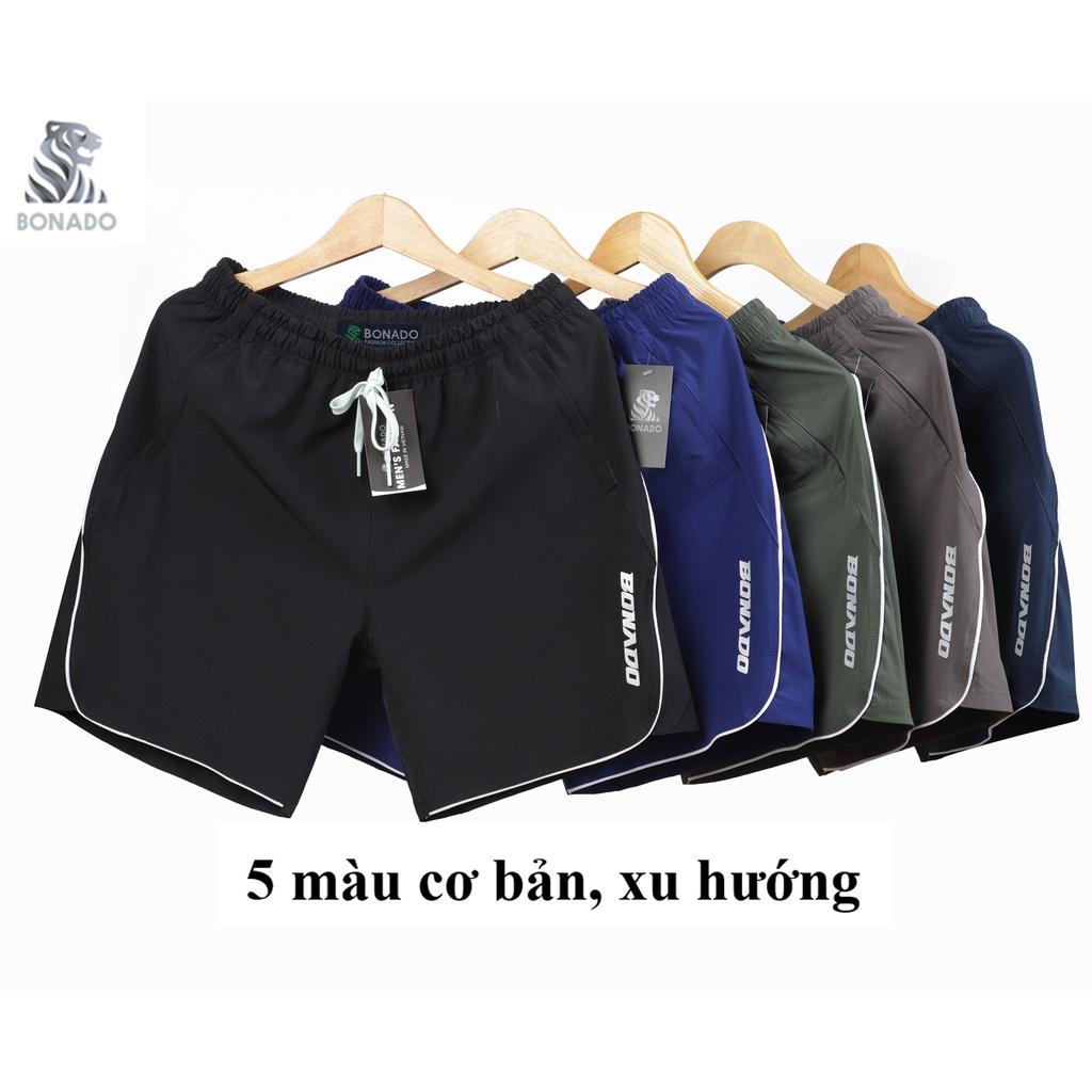 Quần short gió co giãn nam trẻ trung nhanh khô , form dáng năng động trẻ trung Bonado QS09