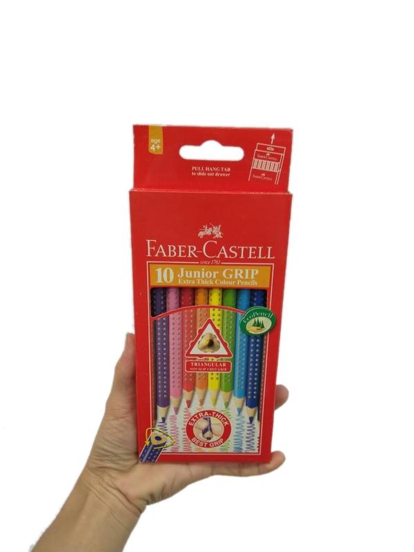 Faber-Castell-116260-Chì Màu Junior Grip - 10 Màu Dài