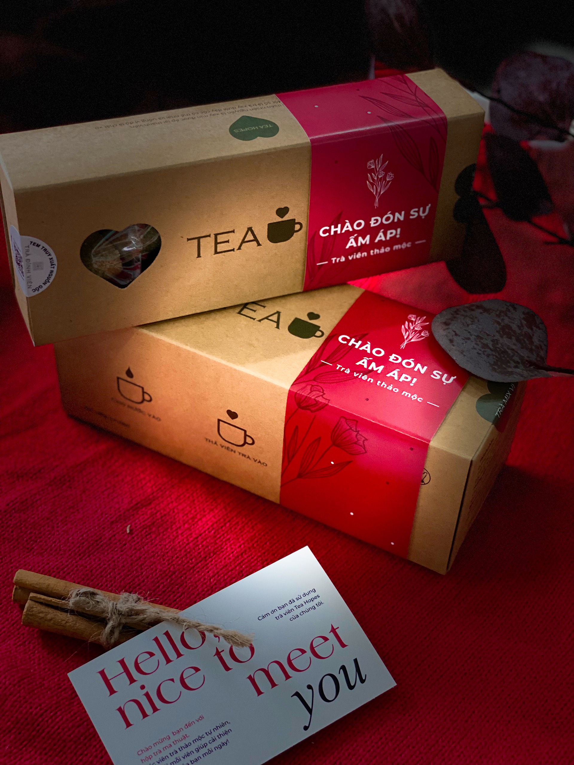 Tea Hopes - Trà viên thảo mộc hoa hồng - 8 viên