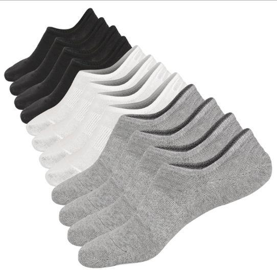 Combo 3 đôi Tất lười nam sợi cotton cao cấp đệm Silicon chống tuột gót