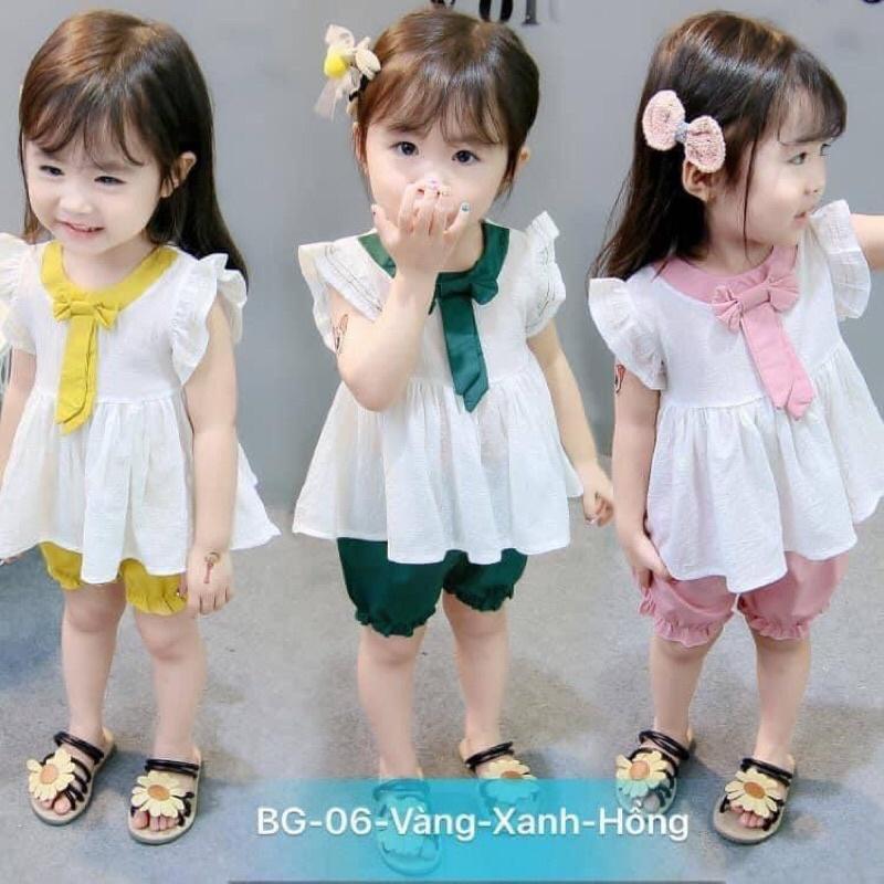 Đồ bộ bé gái xinh vải cotton 4 chiều,thoáng mát