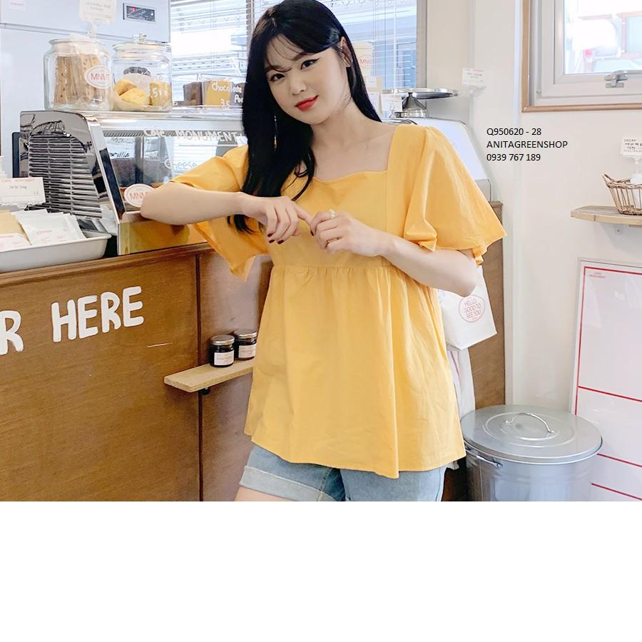 Q950620 ÁO BABYDOLL CỔ VUÔNG