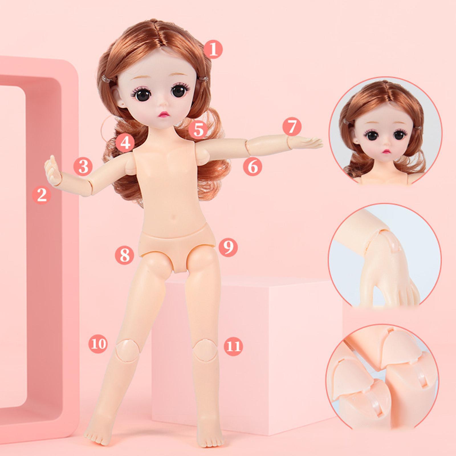 30cm Bjd Doll Girl Doll Beautiful Outfit 1/6 Doll for Birthday