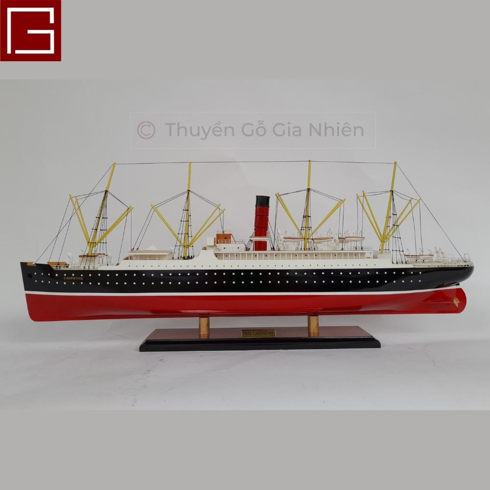 [Giá xưởng] Mô Hình Thuyền Gỗ Phong Thủy Dạng Thuyền Du Lịch RMS CARPATHIA Chính Hãng Hàng Xuất Khẩu Chất Lượng Cao