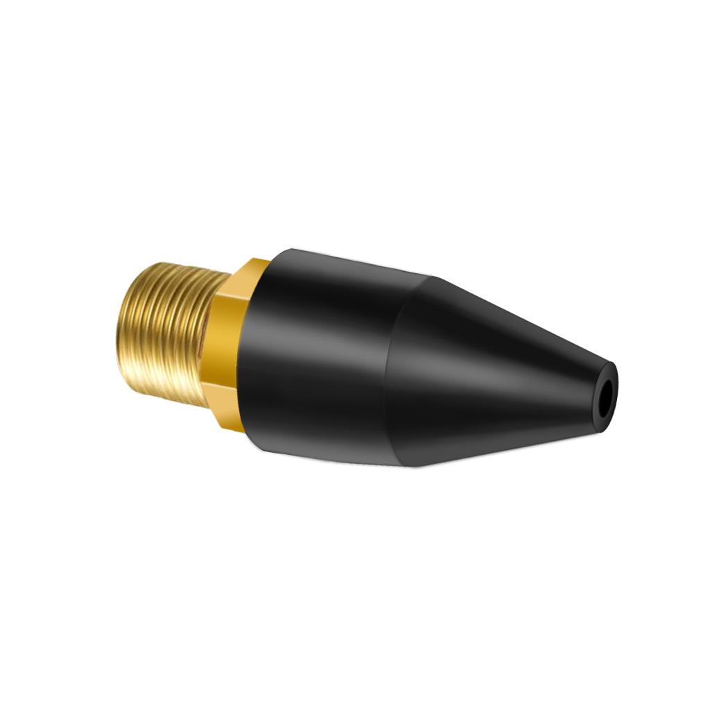 Rubber / Brass Tip for Air Blow  1/8 Inch NPT Male -