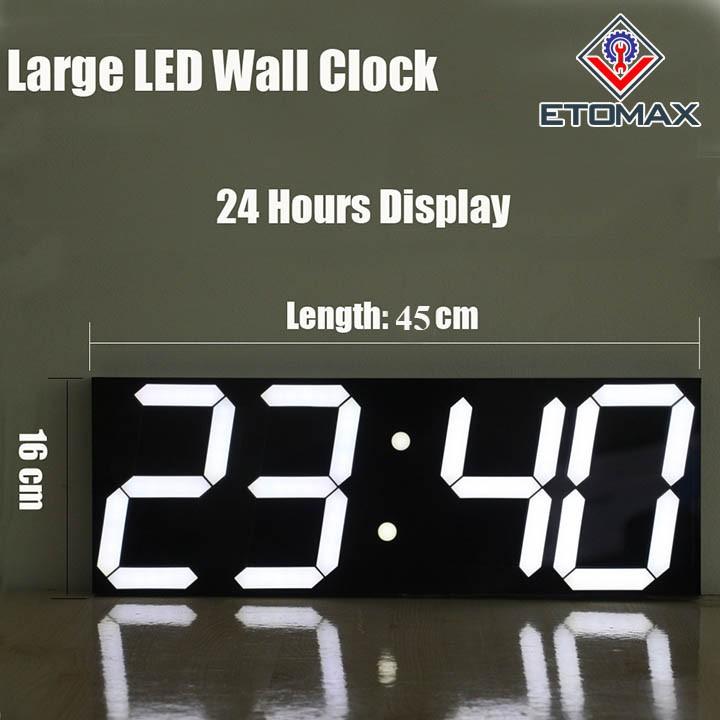 Đồng hồ điện tử treo tường LED 3D cỡ lớn điều khiển từ xa