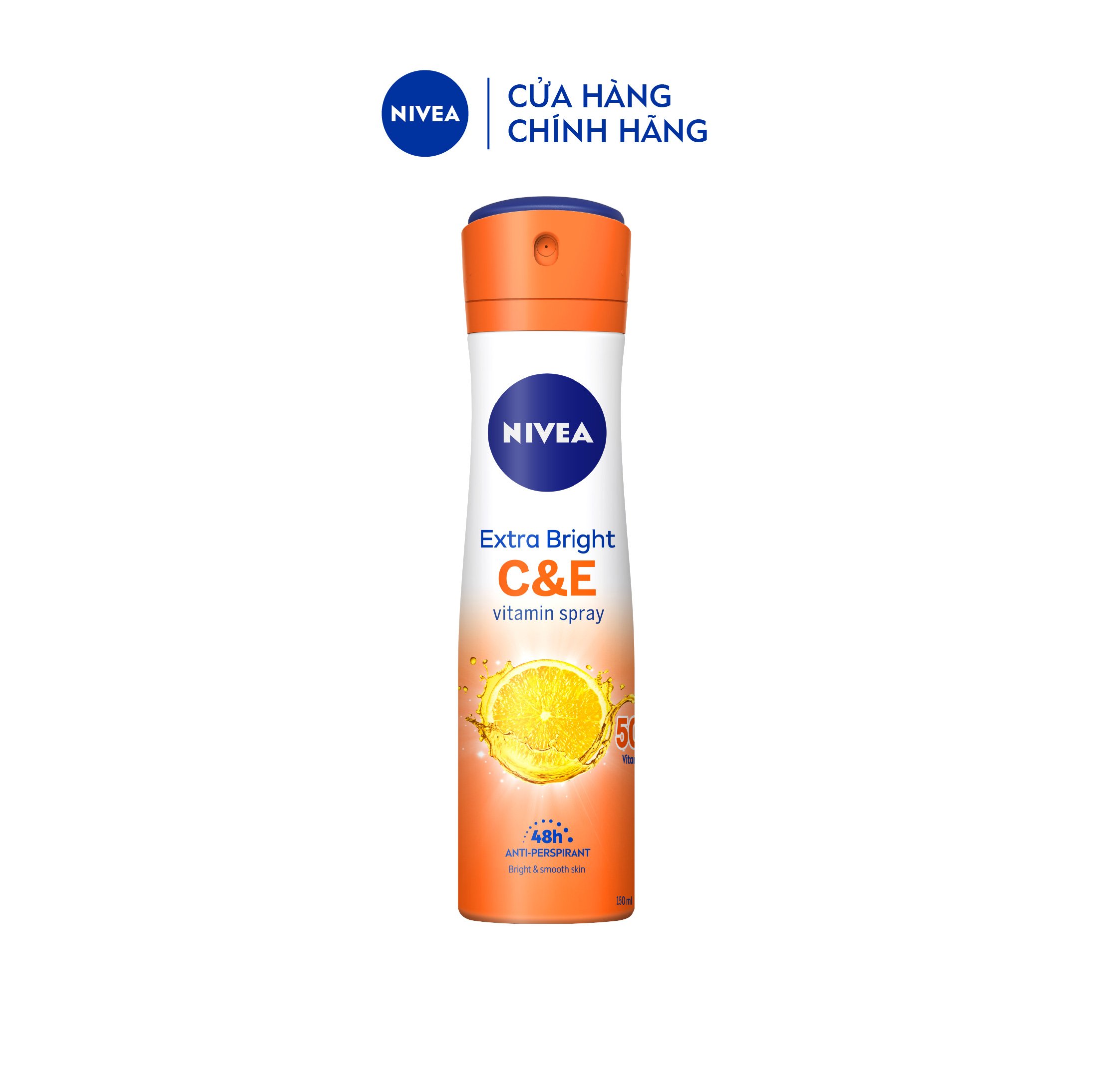 Xịt Ngăn Mùi NIVEA Vitamin C&amp;E Dưỡng Sáng Da | Vitamin C | Vitamin E (50 ml) - 84189