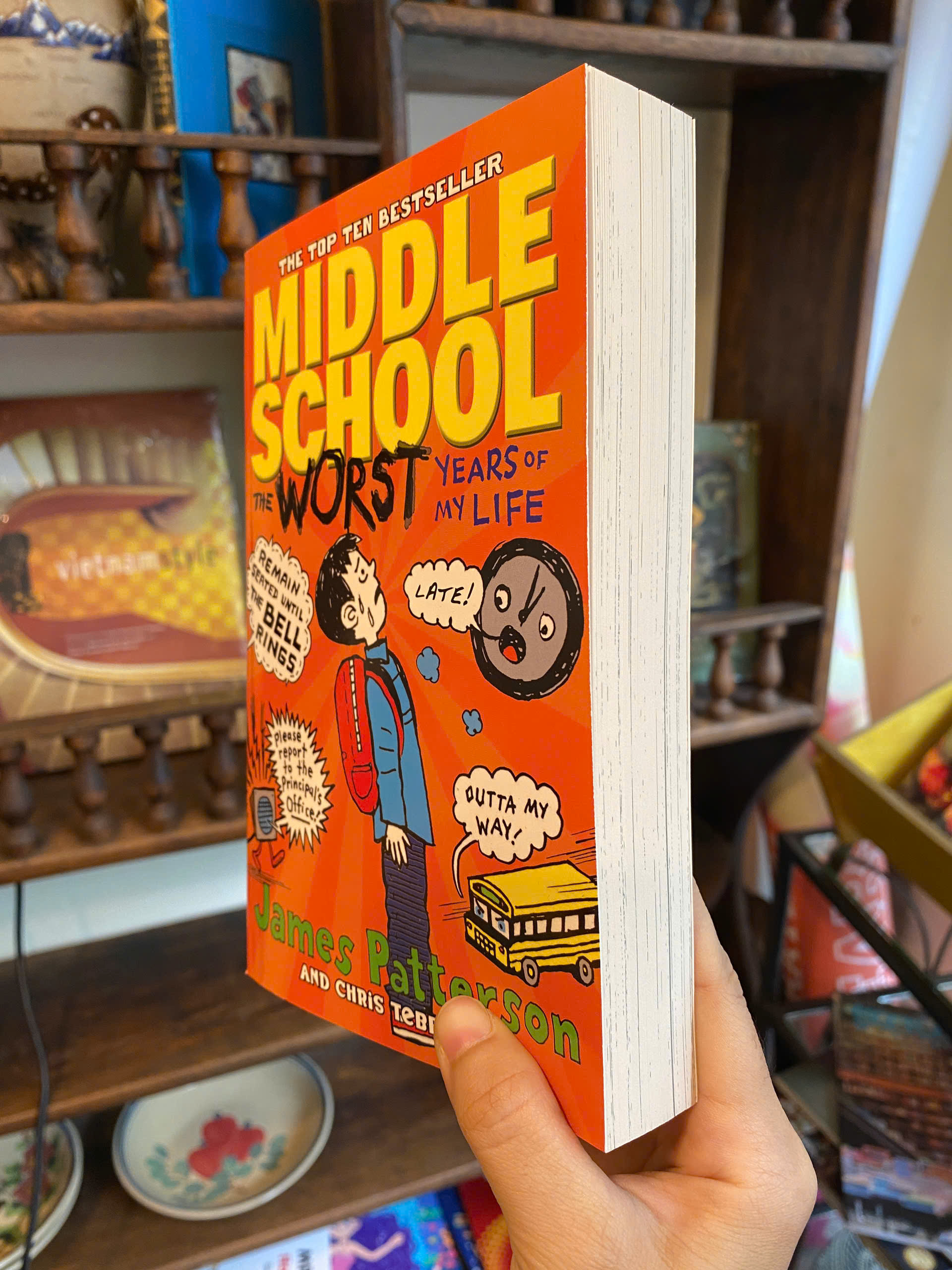 Sách -  Middle School: The Worst Years Of My Life by James Patterson | Children Book / Ngoại văn