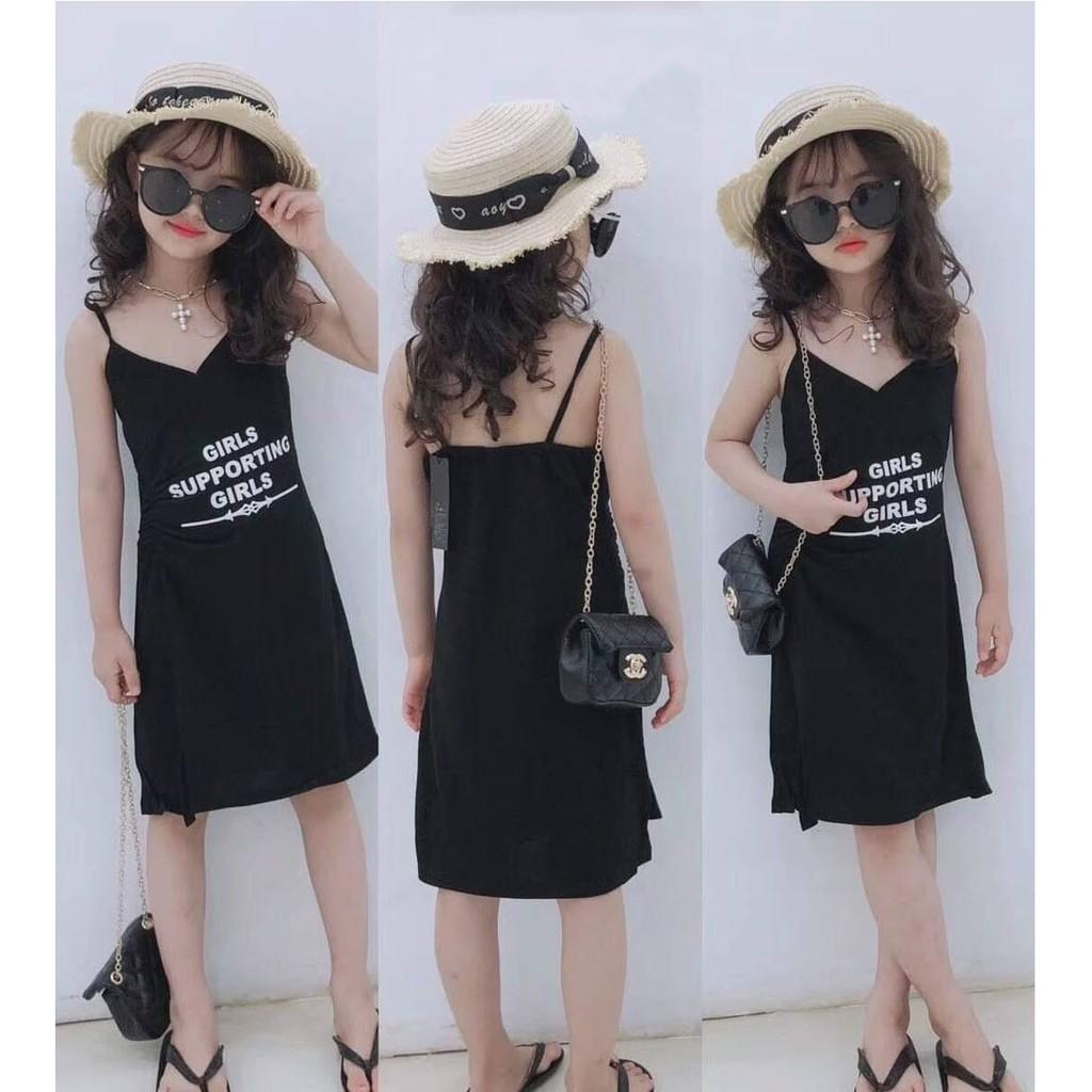 Thời trang trẻ em - Váy đầm bé gái 7kg-40kg, kiểu dây tăng-đơ, thun 100% cotton - SockiMall