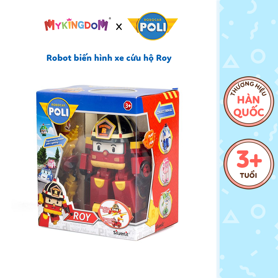 Đồ Chơi Robot Biến Hình Xe Cứu Hộ Roy Có Ánh Sáng ROBOCAR POLI 83093