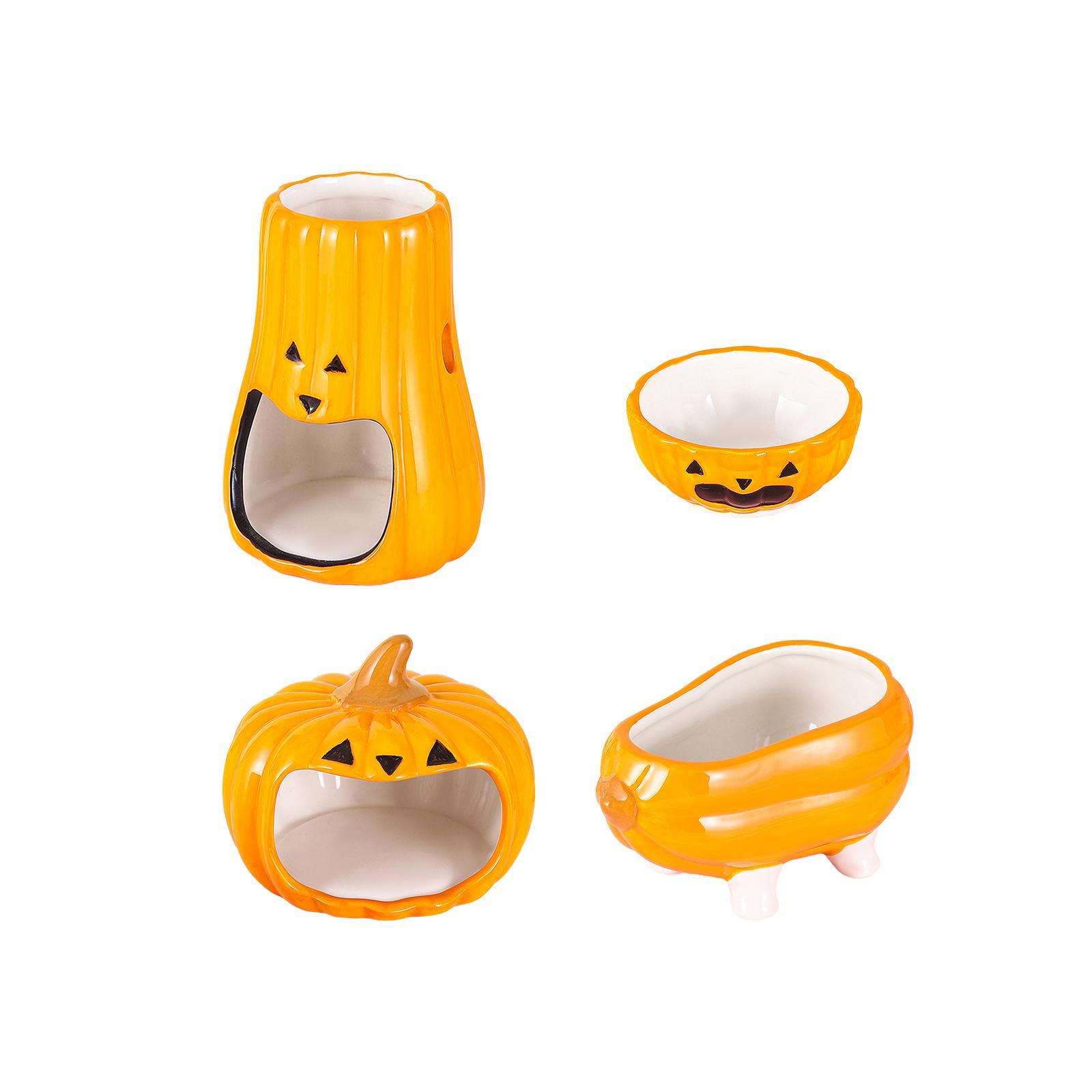 4x Ceramic Hamster Hideout Cute Hamster Ceramic Water Dish for Small Animals