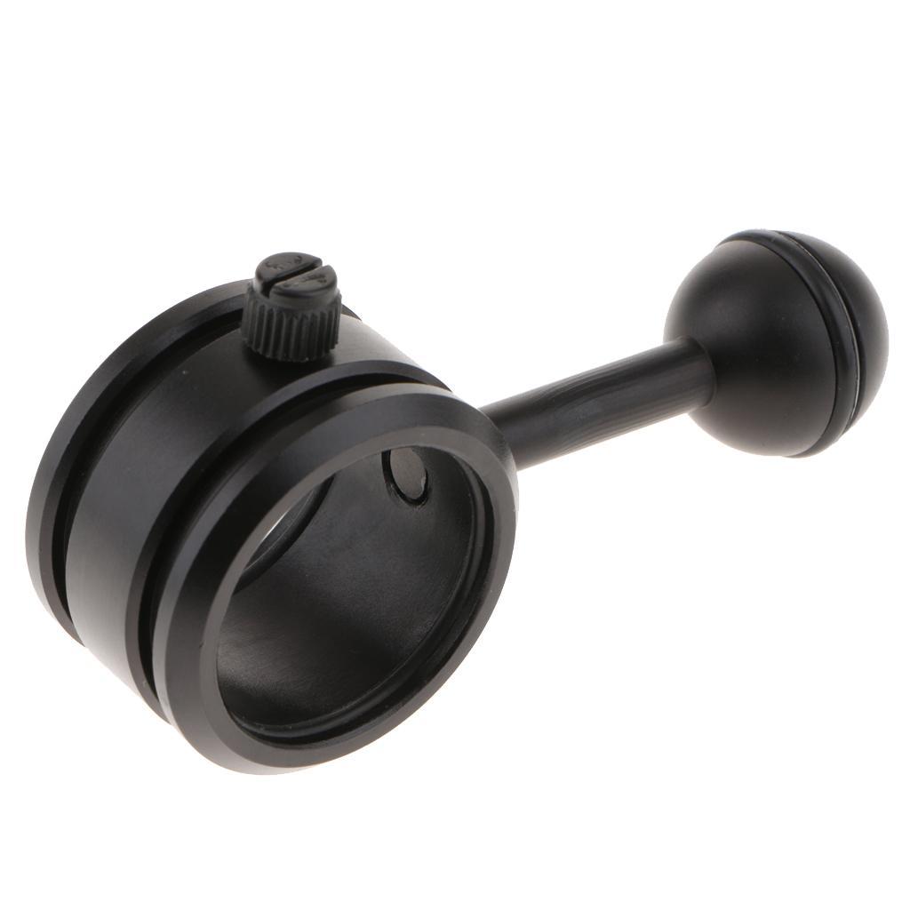Ball Mount Multifunction Clamp for Diving Underwater Photography Torch Black