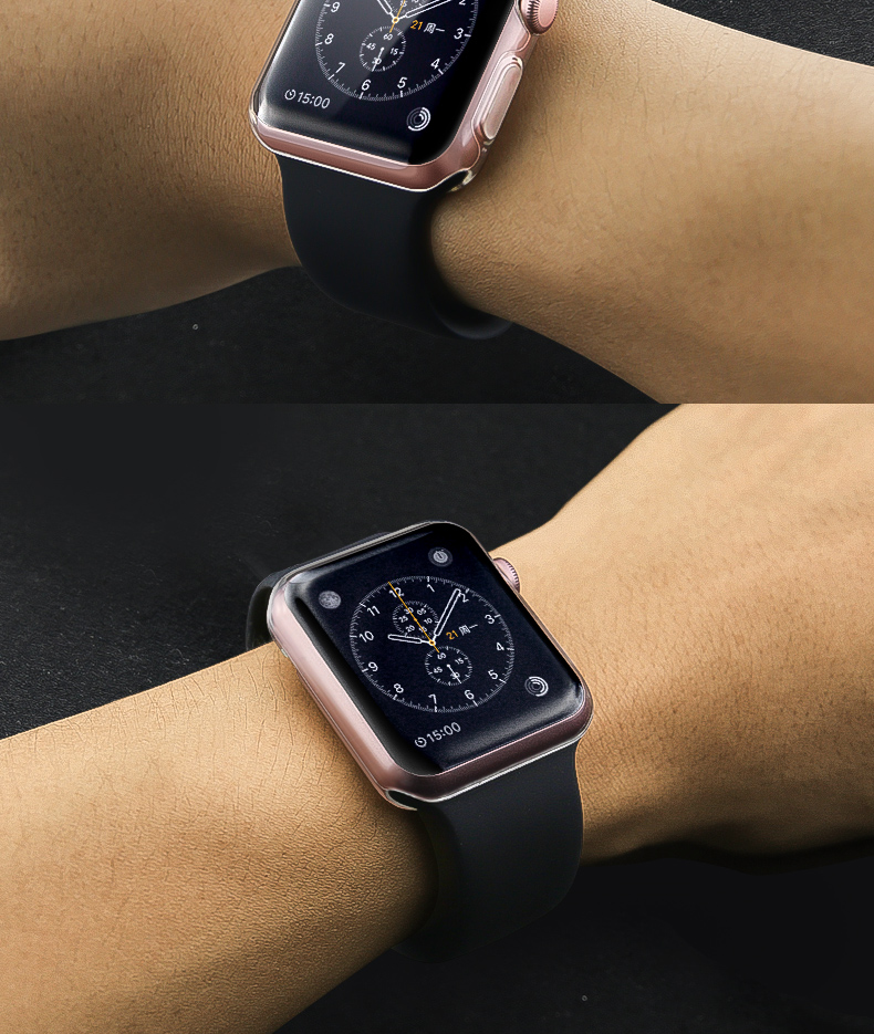 Bộ 2 Case Ốp Dẻo Silicon Dành Cho Apple Watch 44mm Series 4 (Chống Va Đập Trầy Xước, Chống Bụi, Bảo Vệ Viền Và Mặt Đồng Hồ)