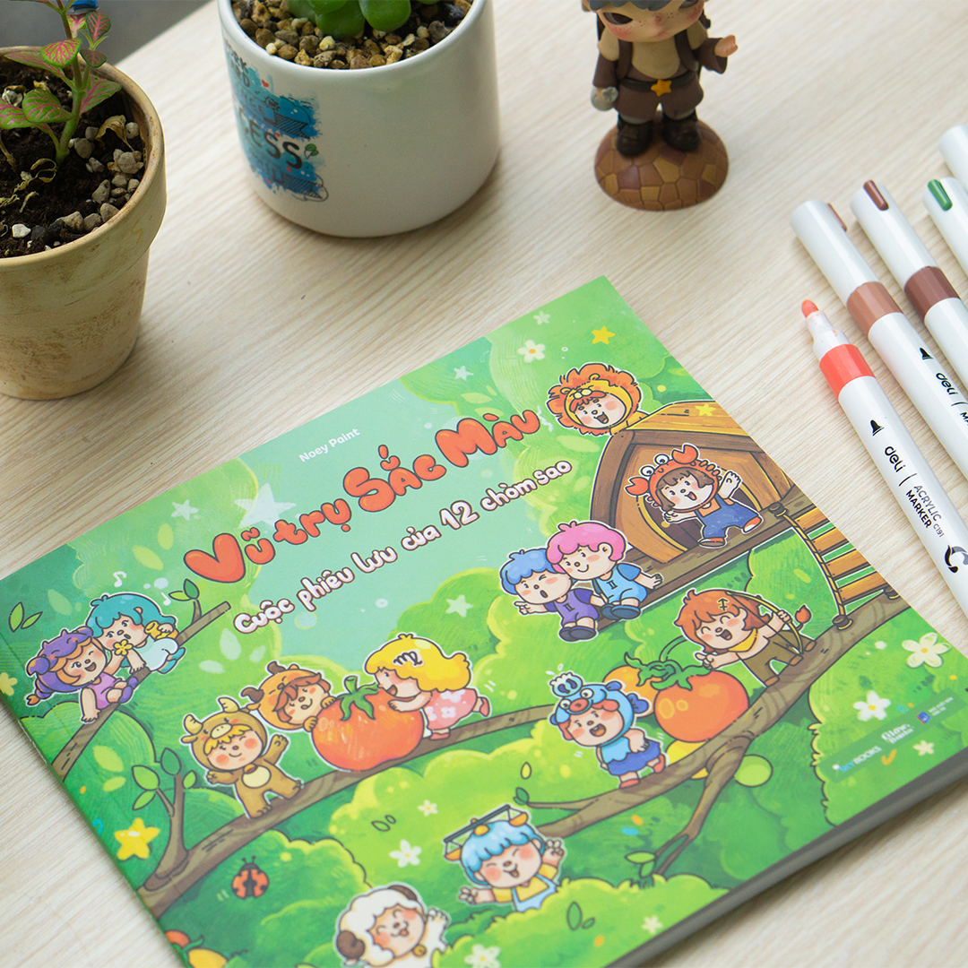 Sách Vũ Trụ Sắc Màu – Cuộc Phiêu Lưu Của 12 Chòm Sao