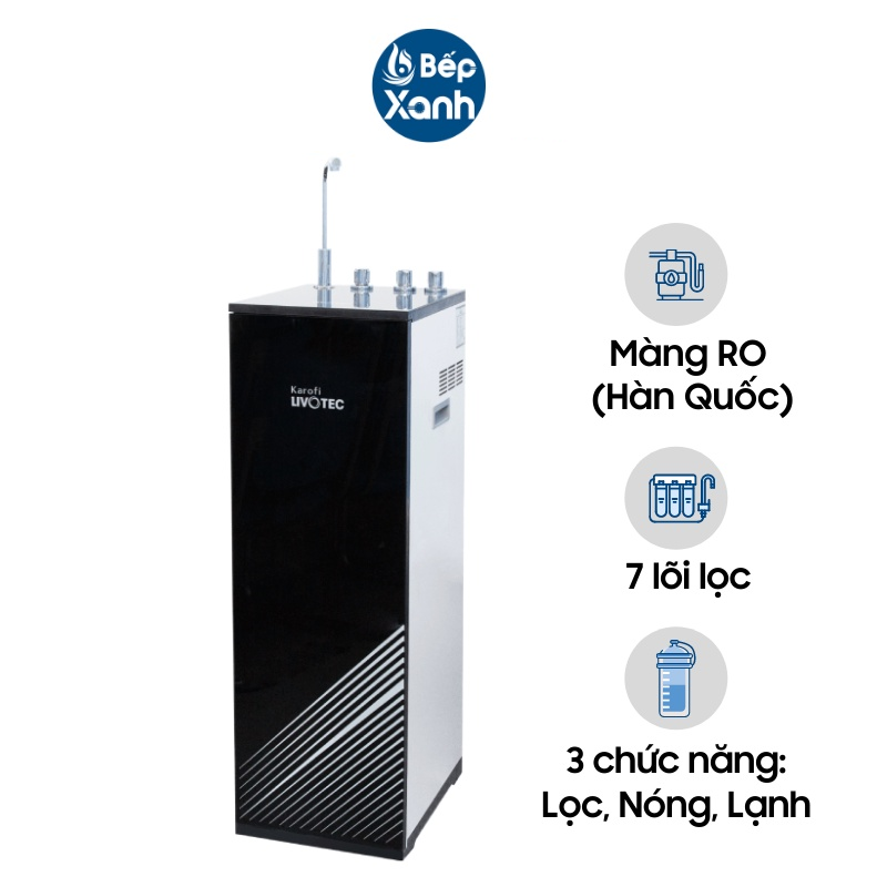 Máy Lọc Nước Nóng Lạnh Karofi Livotec 611 - 7 Lõi Lọc - Hàng Chính Hãng