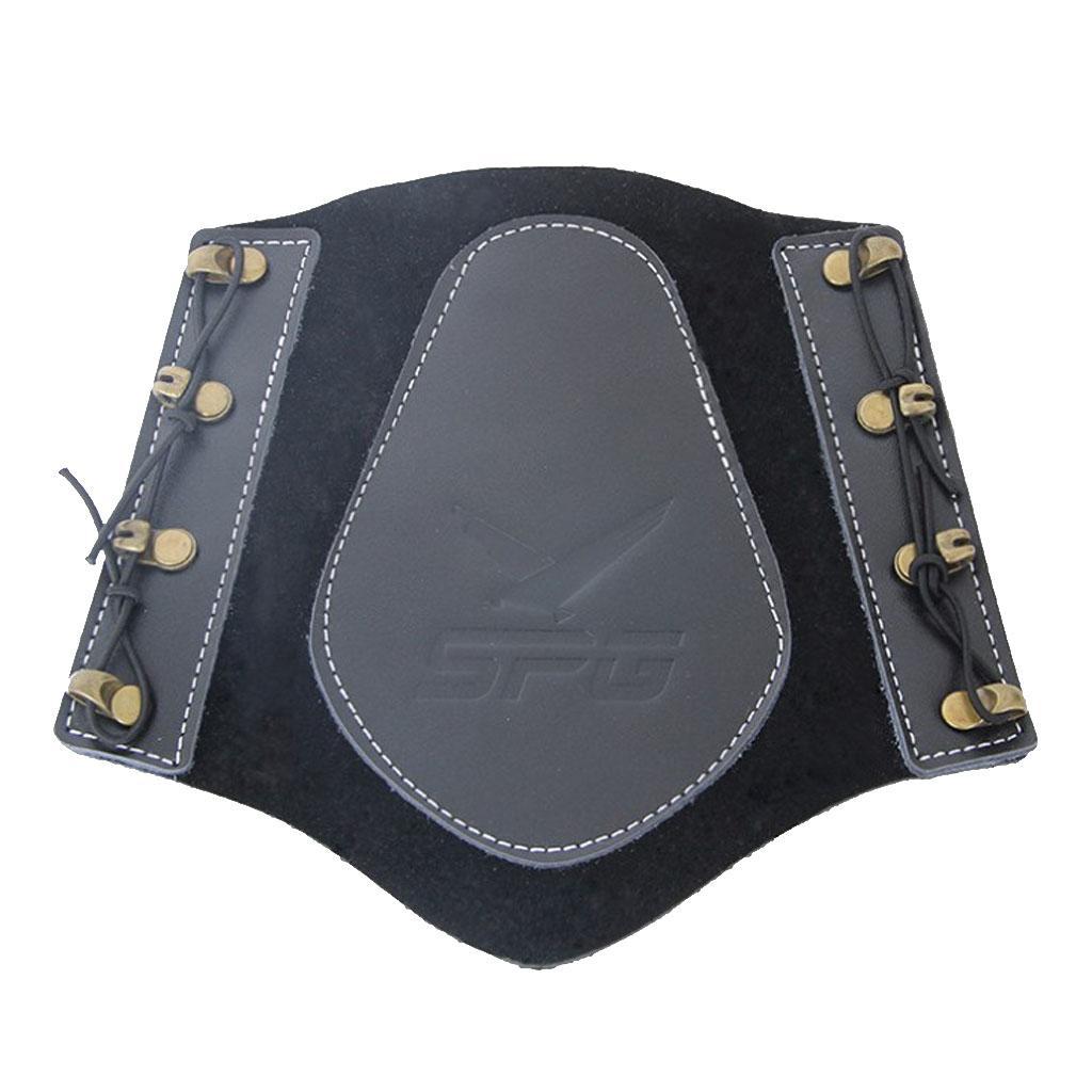 Adjustable Cow Leather Archery 4-Strap Armguard Arm Protection Guard