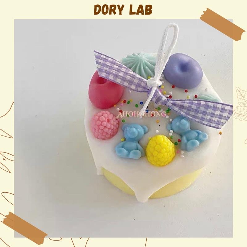 Nến Thơm Bánh Sinh Nhật Màu Pastel Mix Topping Nhiều Hương Thơm, Quà Tặng Ý Nghĩa - Dory Lab