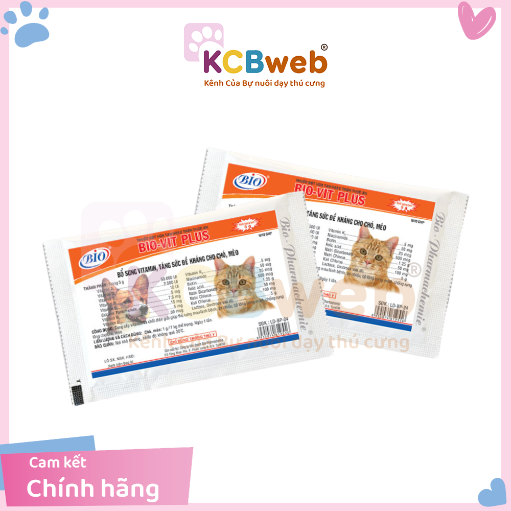Vitamin cho thú cưng thương hiệu Bio 5g