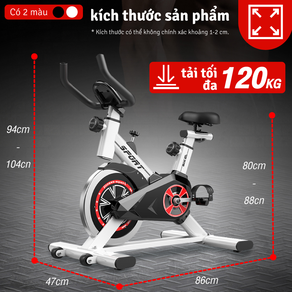 Xe đạp tập thể dục, Xe đạp thể thao,Xe đạp thể dục trong nhà có đồ hồ hiển thị quãng đường, calo tiêu thụ, giảm mỡ, săn chắc cơ thể