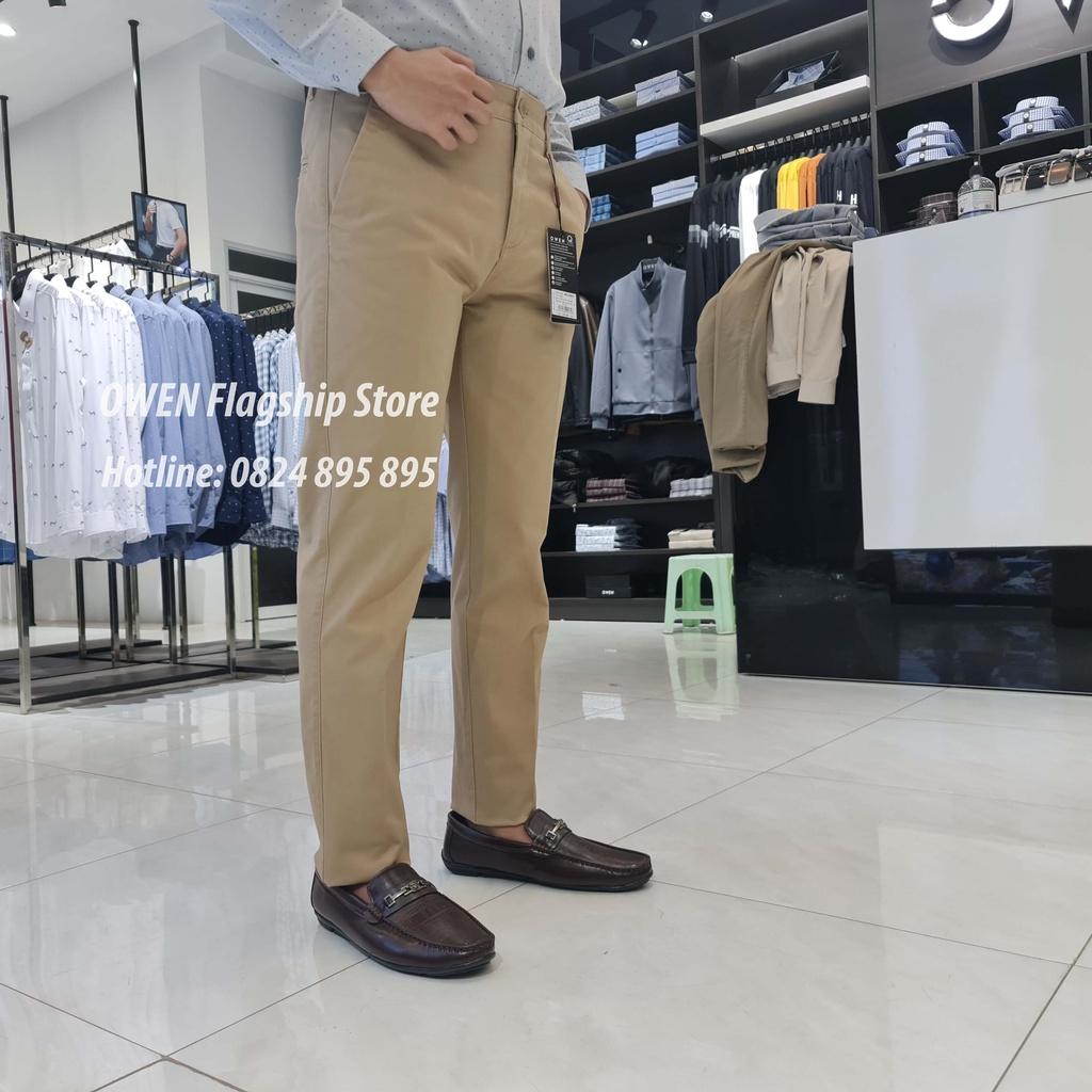 OWEN - Quần kaki nam dáng SLIMFIT mã QKSL23625