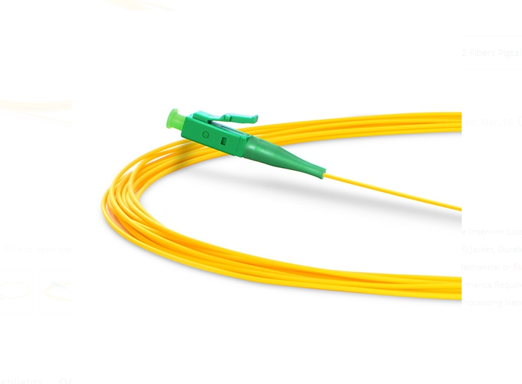 Dây nhảy quang LC APC Simplex OS2 Single Mode PVC Pigtail - Bunch - Xmethod Network - Hàng chính hãng