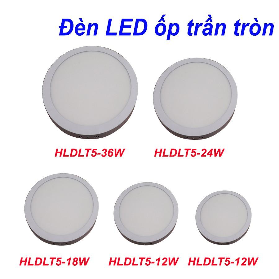 Đèn LED ốp trần tròn HALEDCO công suất 6W, 12W, 18W, 24W, 36W