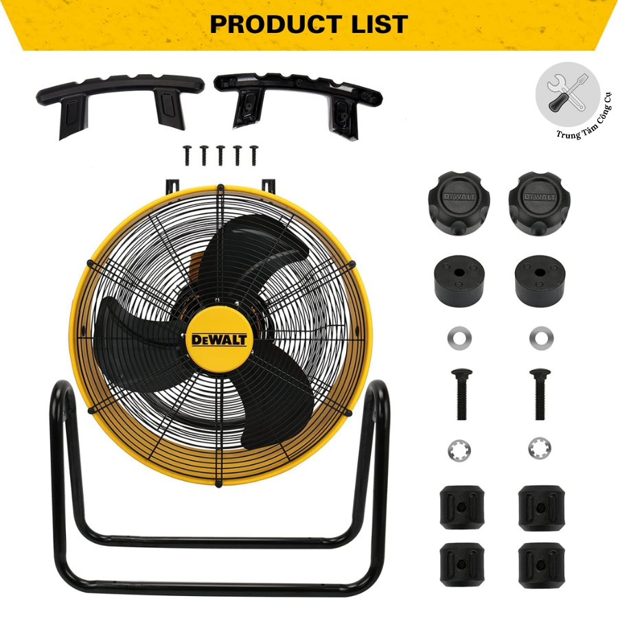 Quạt Sàn Công nghiệp Dewalt 20inch DXF2035 - Hàng chính hãng