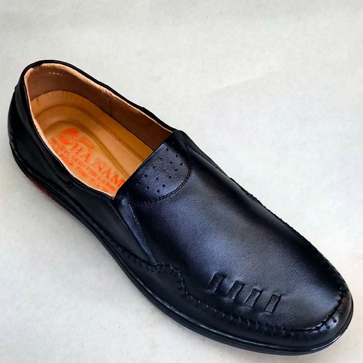 Giày Mọi Nam Da Bò Thật TiTi ĐÔ Cao Cấp GM2037d