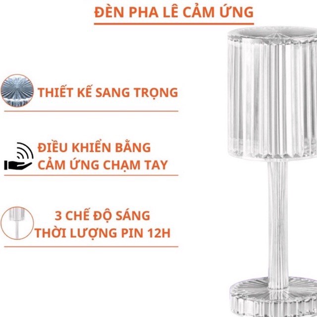 Đèn Ngủ, Đèn Trang Trí Pha Lê 16 Màu, 3 Chế Độ Sáng, Sạc Pin Siêu Bền, Đẹp Vân Phương Shop - Hàng chính hãng