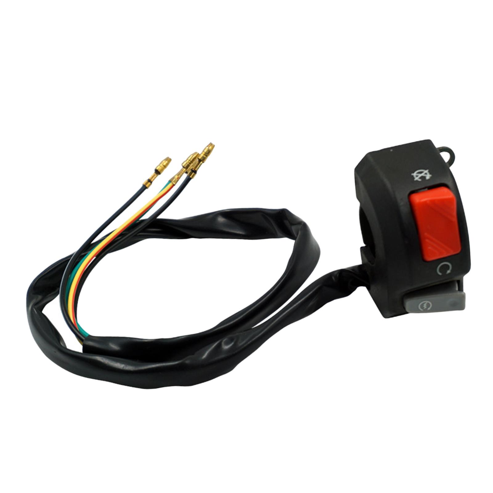 22mm Motorcycle Engine Stop Start Switch ON OFF Button for ATV Scooter Quad