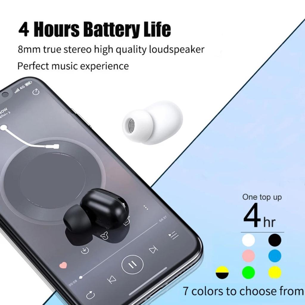 2X Single Bluetooth 5.0  Wireless Earphone Headset Headphone with Mic