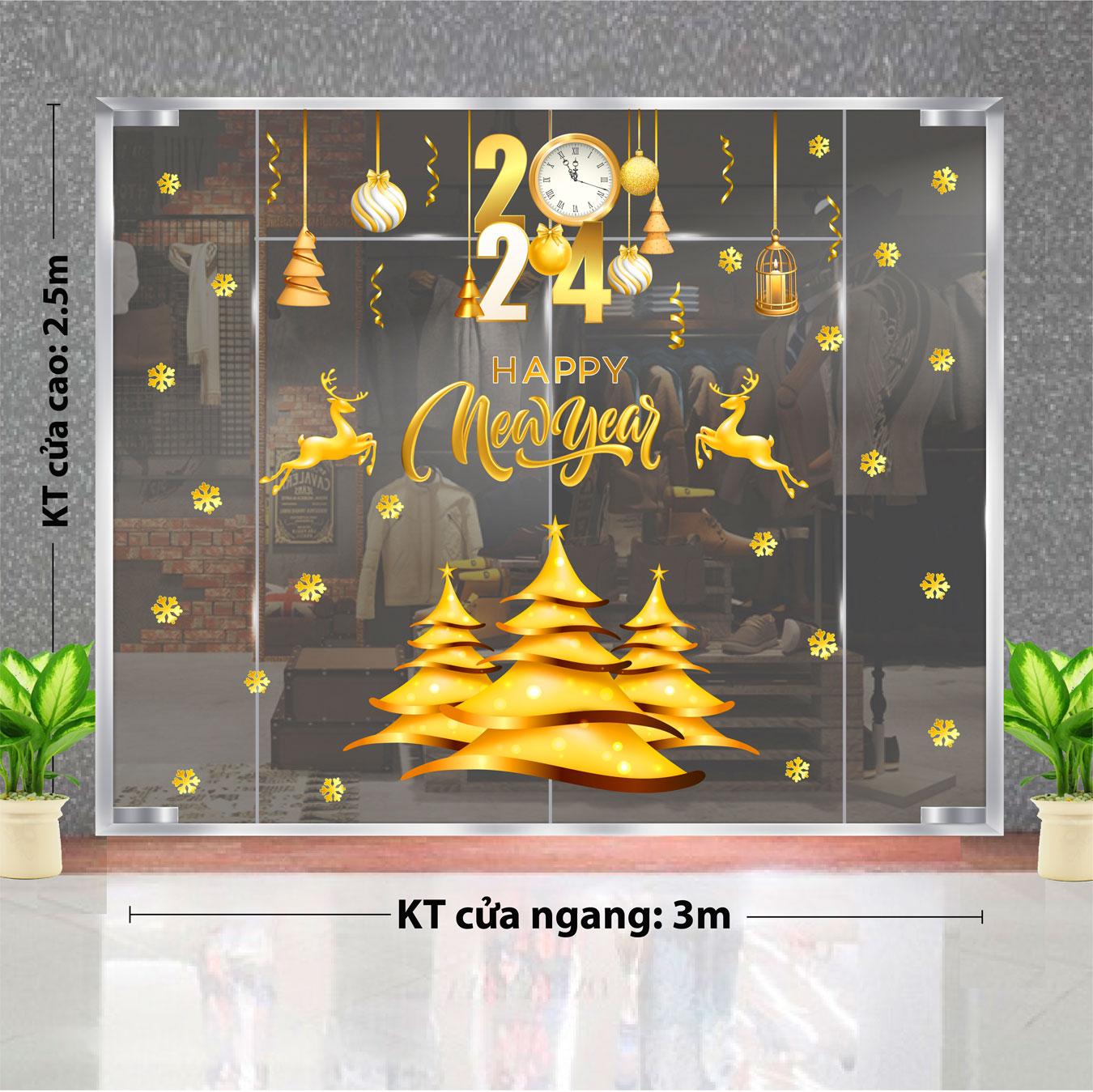 Decal trang trí NOEL 2024 combo số 57