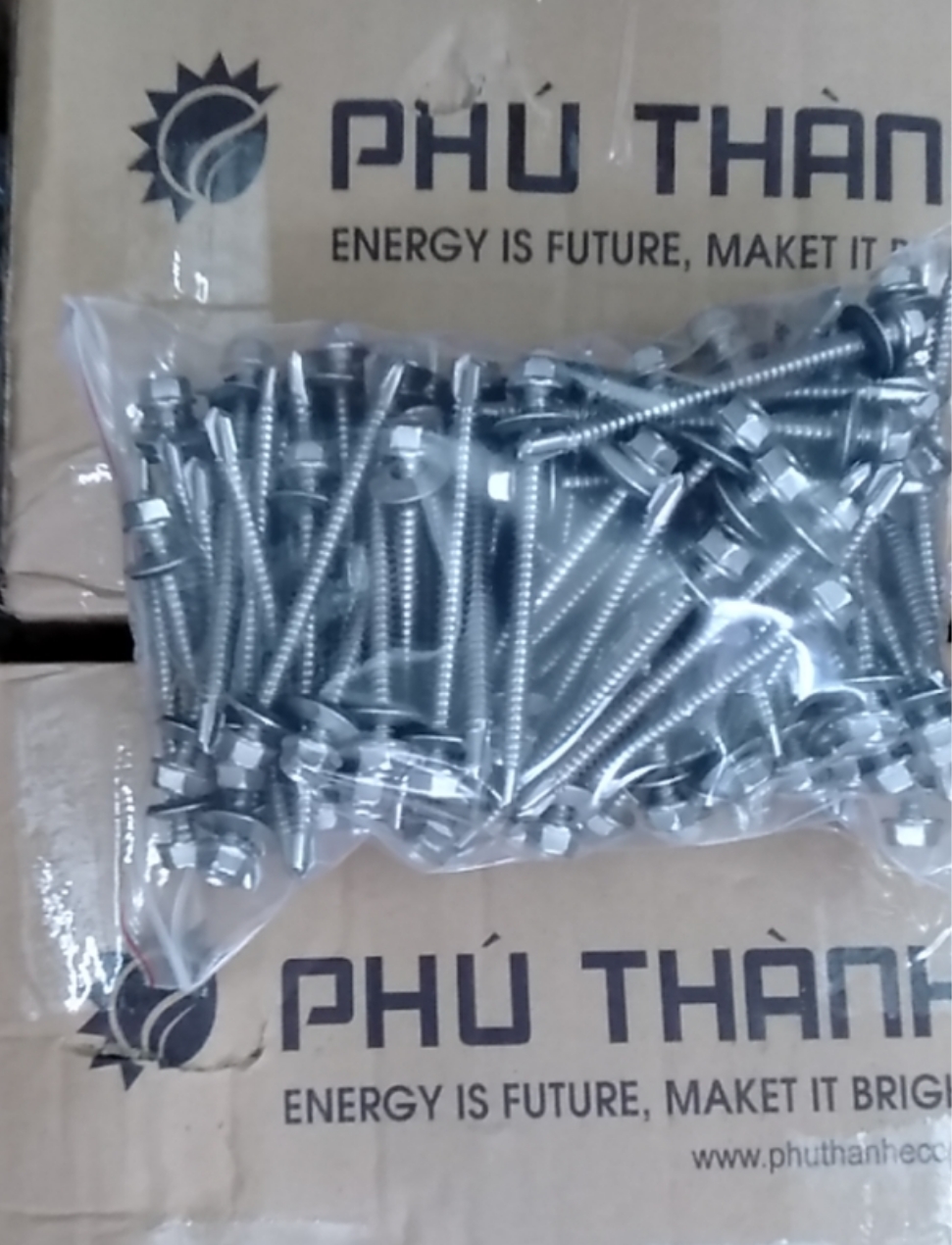 Vít inox 410 vít bắn mái tôn 6.3*75mm hàng nhập khẩu
