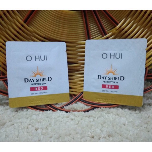 Gói Kem Chống Nắng OHUI Day Shield Perfect Sun Red SPF50+/PA++++ 1ml/gói