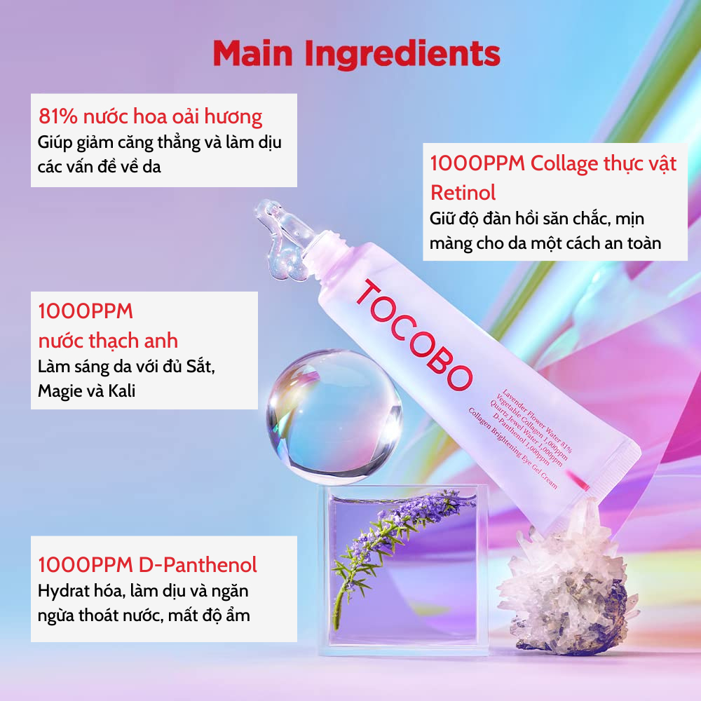 Gel Dưỡng Da Mắt Săn Chắc Sáng Da - Tocobo Collagen Brightening Eye Gel Cream 30ml