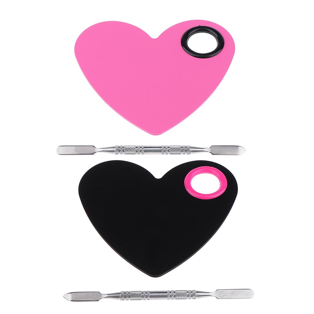 Stainless Steel Makeup Mixing Eyeshadow Paint Blending Palette Spatula
