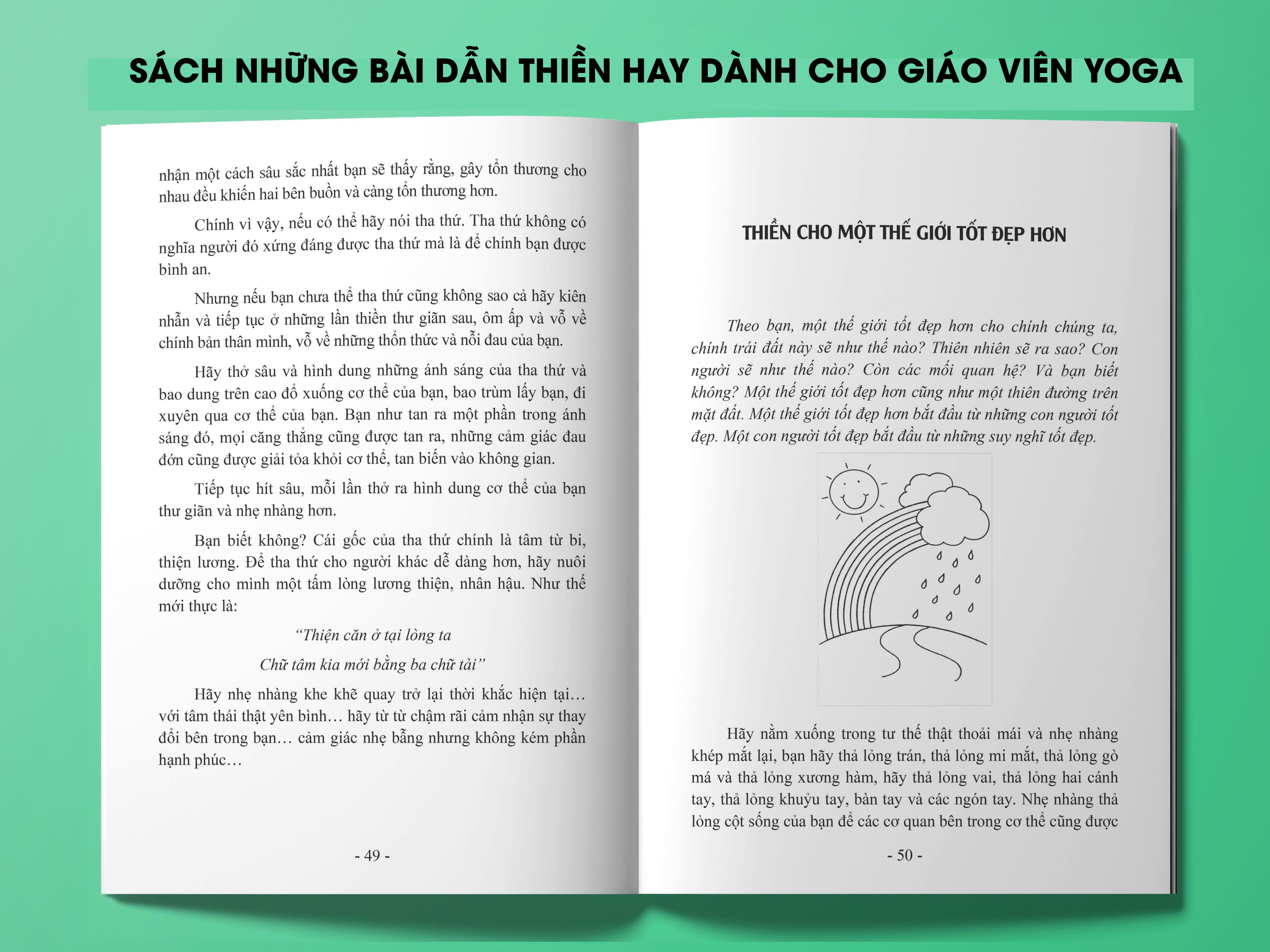 [Nhập 1212B15K giảm 15K đơn 199K] Bộ sách dành cho Giáo viên Yoga cơ bản: Giáo án giảng dạy & luyện tập Yoga + Những bài dẫn thiền hay dành cho giáo viên Yoga