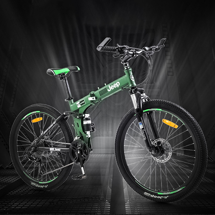 Xe Đạp Thể Thao Gấp Gọn Được - Xe Đạp Jeep 24-26inch Siêu Chất 27 Tốc Độ