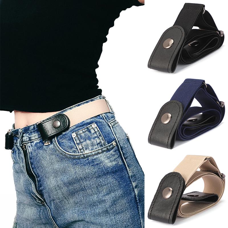 Không Khóa Co Giãn Lưng Thun Dây Dành Cho Nữ/Nam, Khóa Không Dây Cho Quần Jean, váy Đầm, Áo Không Lo Rối Dây Lưng