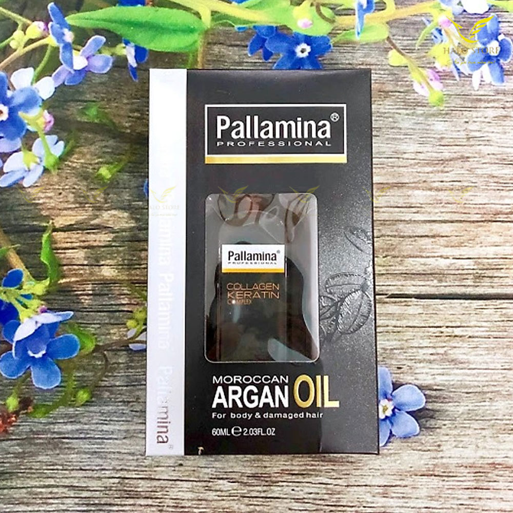 Tinh dầu Pallamina Moroccan Argan Oil Serum dưỡng bóng tóc cao cấp 60ml