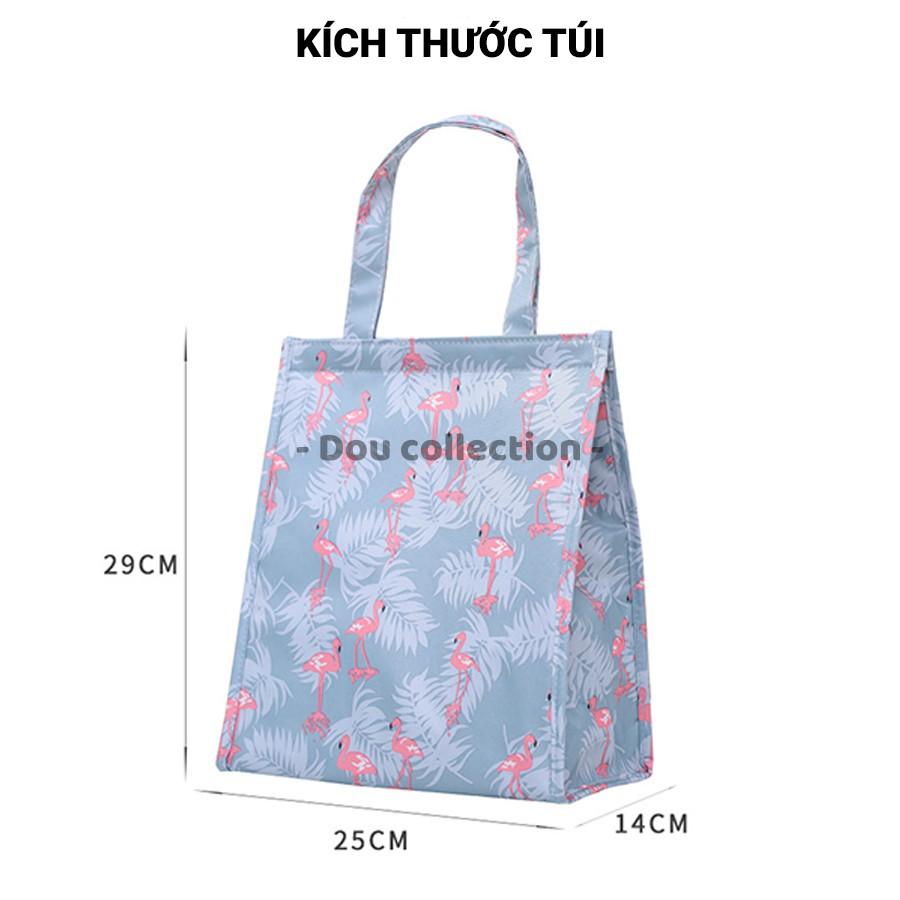 Túi Giữ Nhiệt Đựng Cơm Trưa Chống Thấm Cao Cấp Dáng Đứng Vải Oxford 600D 25x19x29cm Lunch Bag - Mã TG011