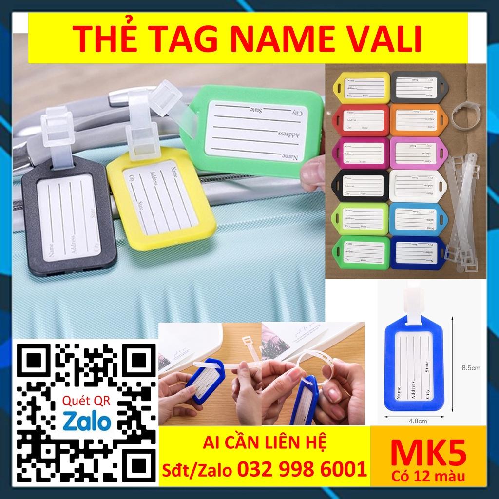 Combo 50MK5 Móc chìa khóa SQ-3308 Key Tag - thẻ chìa dùng ghi chú, đánh dấu số chìa khóa, vali hành lý valy magic