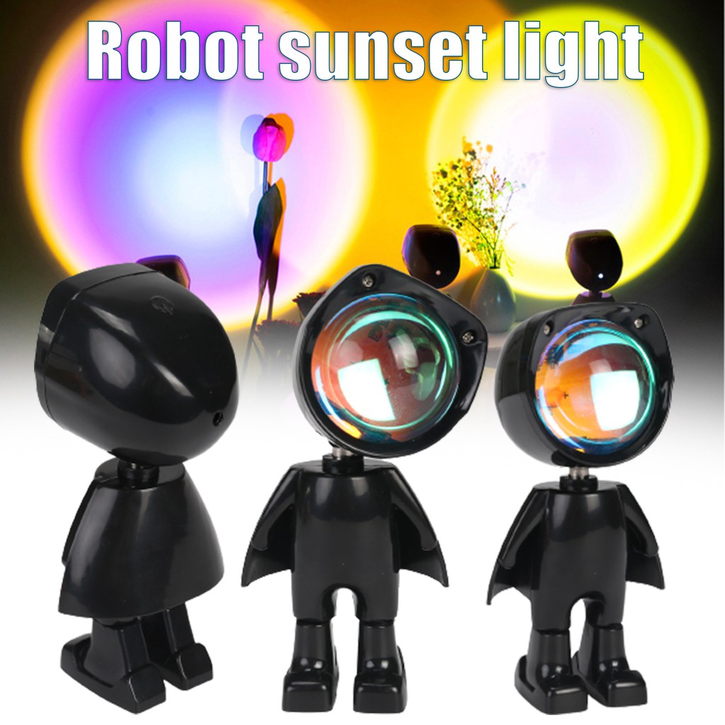 Đèn Sunset Robot cảm ứng XT4A - Đèn hoàng hôn, sunset chụp hình, decor, trang trí nội thất, quán cafe, quay video tiktok hot trend giá rẻ, ánh sáng tốt, công suất cao - Xoay 360 độ dễ dàng, thiết kế cực đẹp mắt