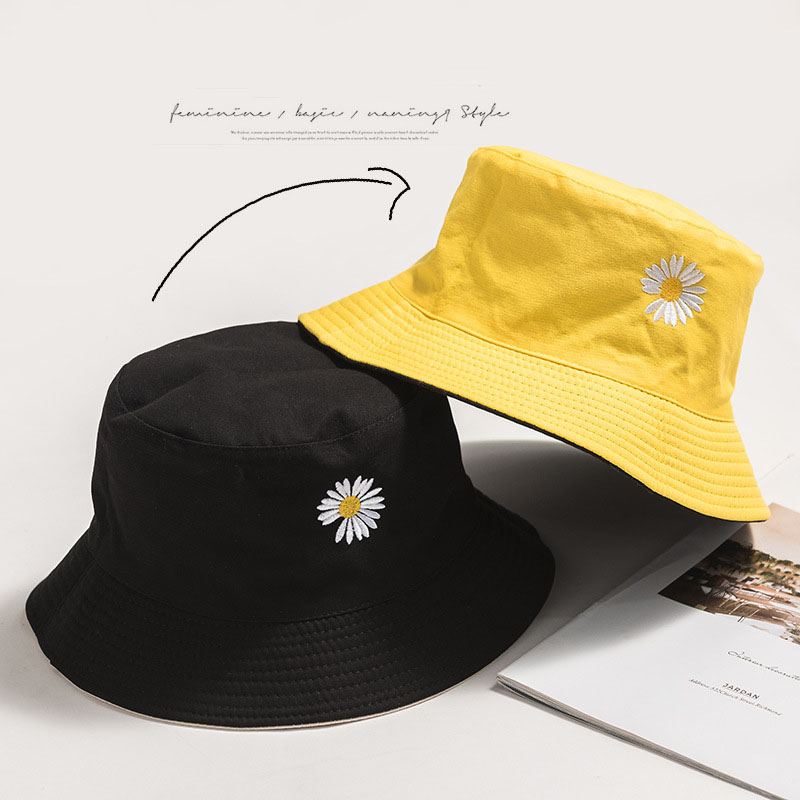 Nón Kết, Mũ Bucket 2 Mặt, Nón Tai Bèo Hoa Cúc Cực Đẹp Siêu Hot MD07