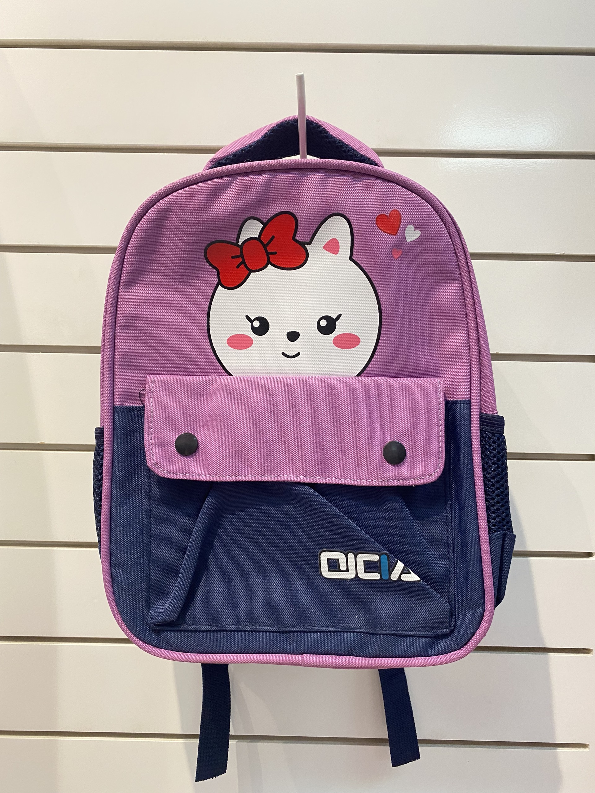 Balo mẫu giáo 12&quot; 2 ngăn hình bé Thỏ màu tím cute cho bé gái TP2111819-T (23x30cm)